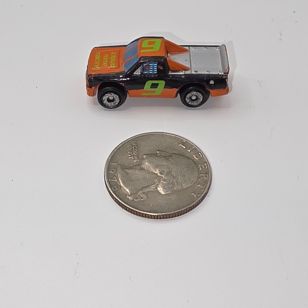 LGT Micro Machines Cloud Nine Racing‎ Pickup Truck Orange Black Green 9 Vintage